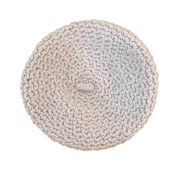 (Last Chance)Beige Soft Knit Beret - Picture 1 of 2